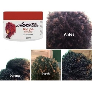 Creme Original 300g Para Pentear Anna Teles Para Cabelos Crespo Envio 24hs Mel Cola Gel Para Cabelo Cacheado 300g Com Envio Imediato