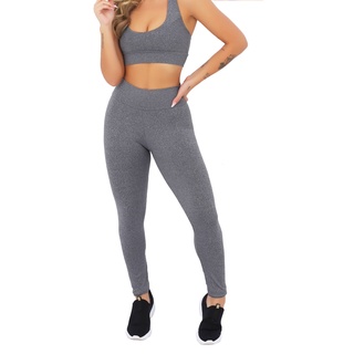 Conjunto Top + Calça Leg legging Roupas Academia Moda Fitness