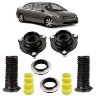 Kit Coxim Batente Rolamento Amortecedor Dianteiro New Civic 07 A 2013 Completo