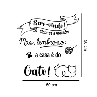 Adesivo de parede vintage gatos para crianças, adesivo de desenho animado  preto para quarto das crianças, escadas, decoração de casa, decalques de  parede de vinil, gatos fofos, arte para mural - AliExpress