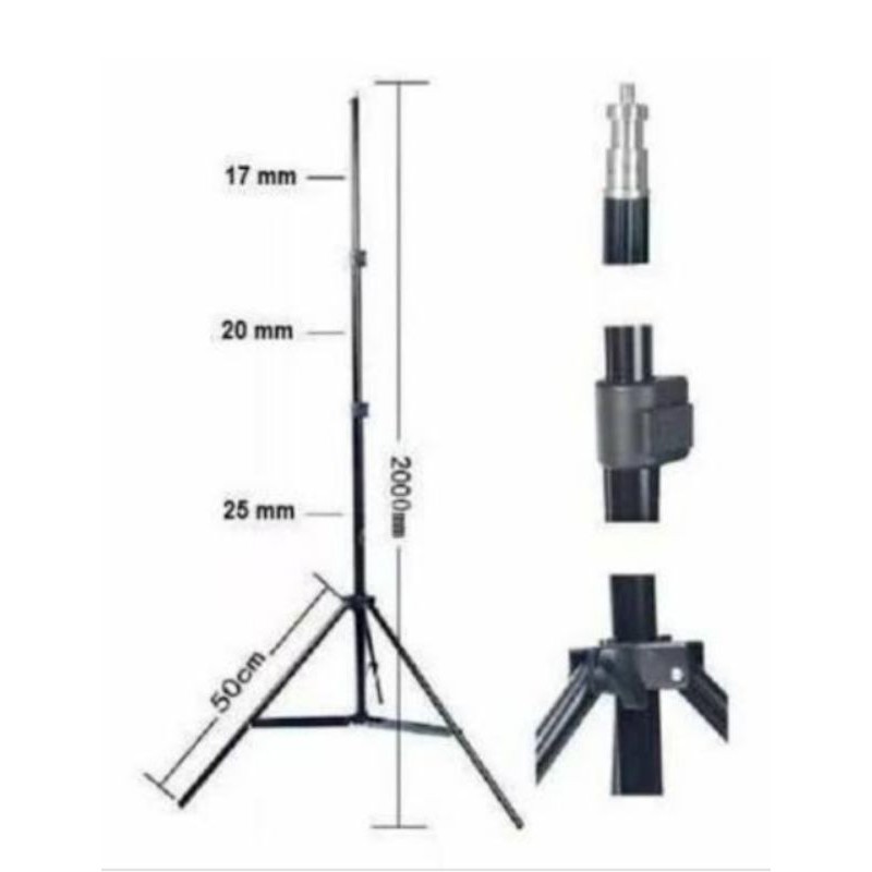 Tripé para iluminação Profissional 2 metros