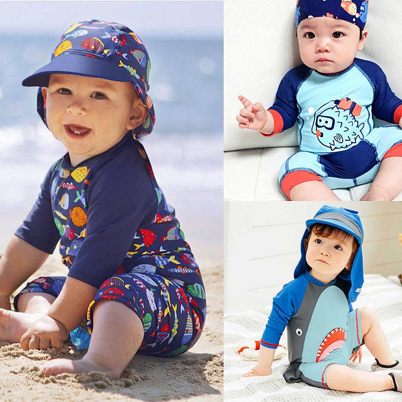 Roupa de praia hot sale para bebe masculino