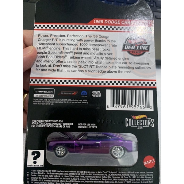 ✅ 2021 Hot Wheels RLC Selection 69' deals Dodge Charger R/T Purple 1969 Factory Sealed