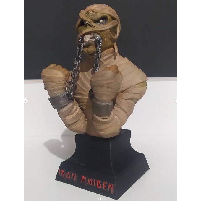 Eddie Powerslave Iron Maiden - Escultura 12cm
