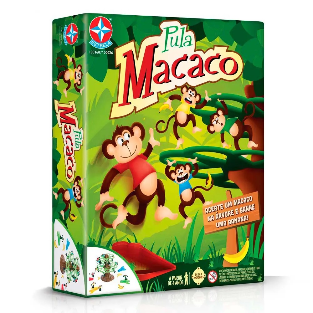 Jogo Cada Macaco No Seu Galho Brinquedo Infantil Pula Macaco - Loja  Coisaria - Presente com ideias