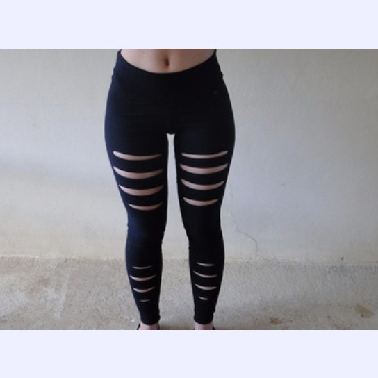 Legging rasgada hot sale