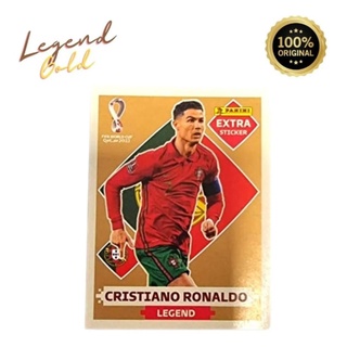 Figurinha Extra Sticker Legend Copa do Mundo Qatar 2022 Neymar Messi  Cristiano Ronaldo Mbappé Ouro Gold Prata Bronze e Base Bordo - Escorrega o  Preço