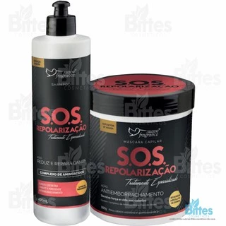 Kit SOS Repolarização Capilar Suave Fragrance Tratamento reconstrução Profissional emborrachamento