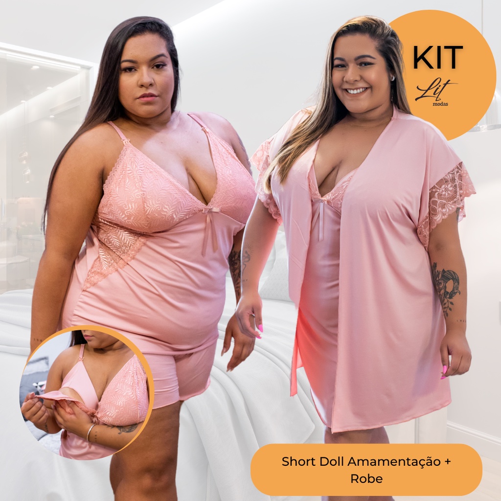 Roupa amamentação plus sales size