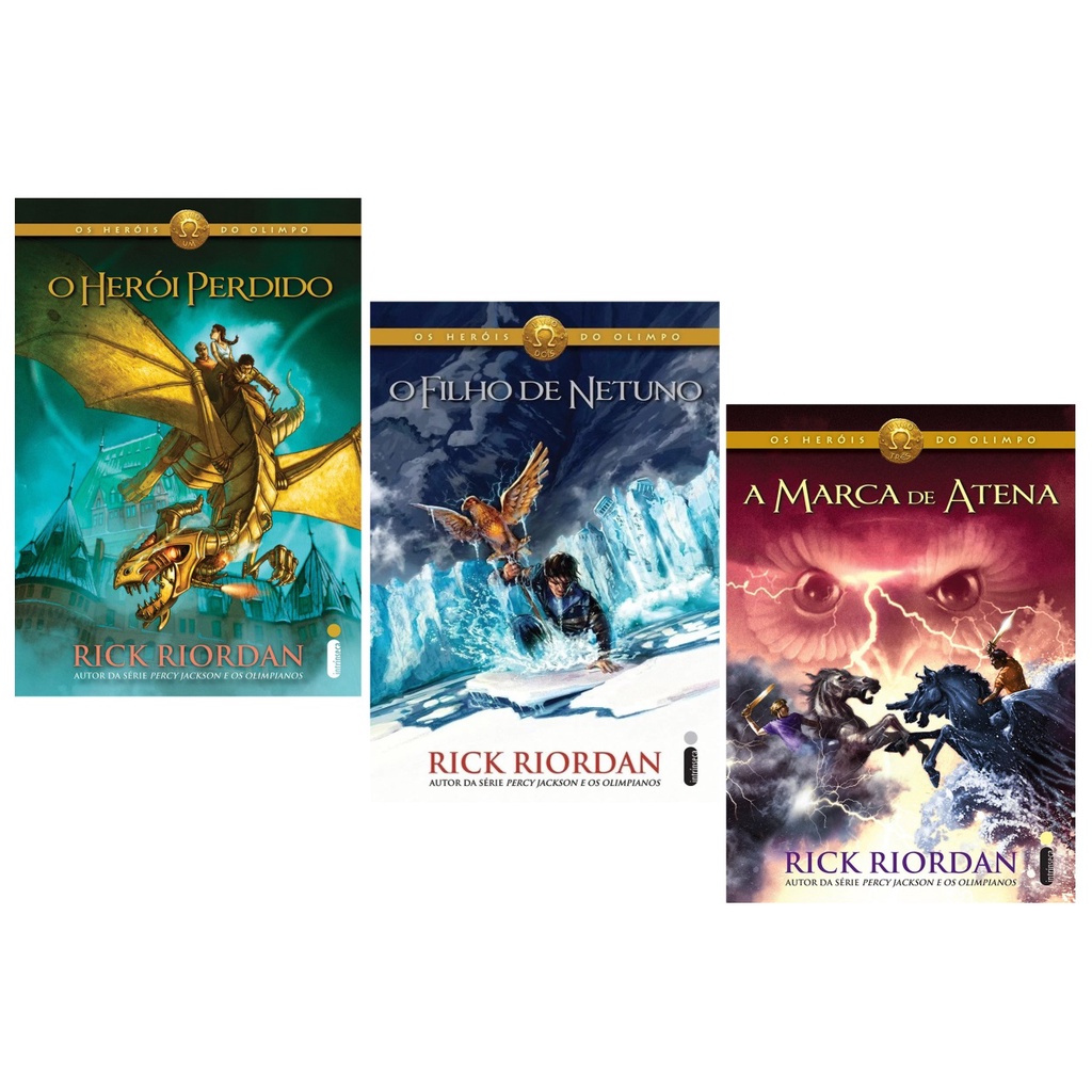 Kit Livro Os Heróis Do Olimpo Rick Riordan Intrínseca Shopee Brasil