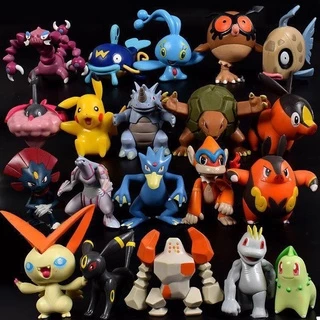 (1 random style) Mini Pokemon figure Pokemon game doll model decoration