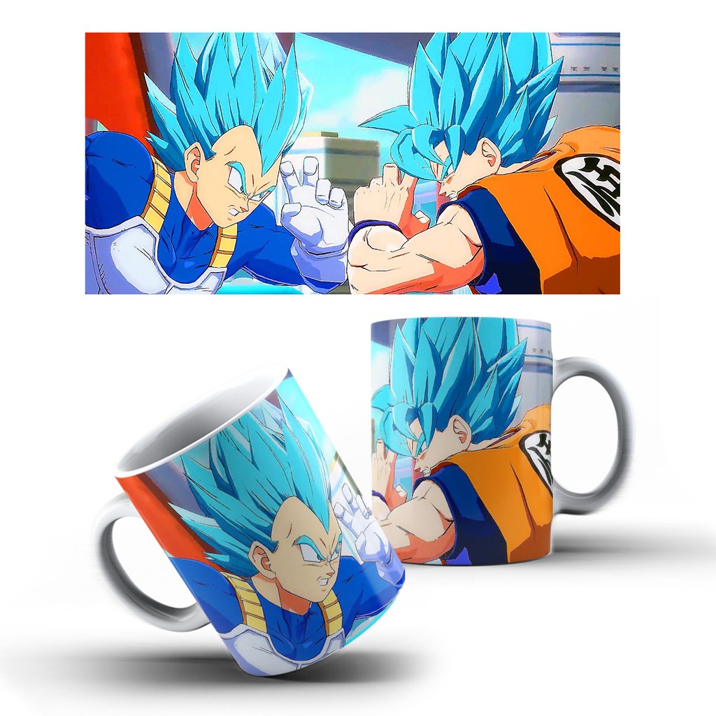 Caneca Personalizada Dragon Ball Z Goku Super Sayajin Azul