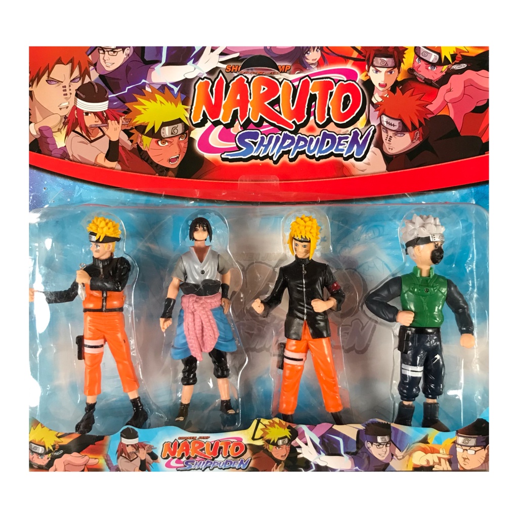 Naruto Shippuden Cartelado Kit completo com 6 bonecos 15 cm em