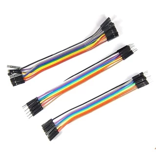 Kit Jumpers 30 unidades 10cm ou 20cm para Protoboard Arduino Raspberry Eletronica Automacao Robotica DIY