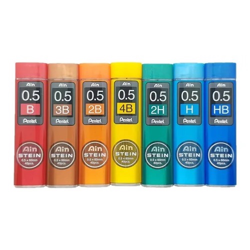 Grafite Pentel Ain Stein 0,5mm Com 40 Minas Pentel