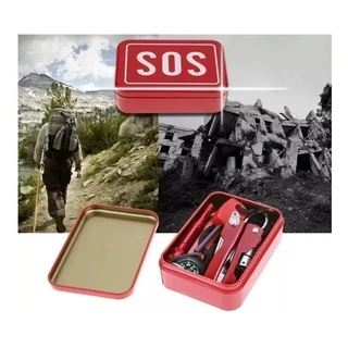 Kit Sobrevivência Sos Selva Escoteiro Emergência + Cartão