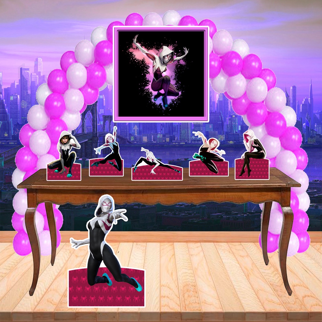 DISPLAY DE MDF Spider Gwen ( mulher aranha)