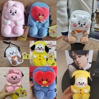 Bolsa Autêntica Com Alça Transversal Boneco BTS BT21 Para Bebê