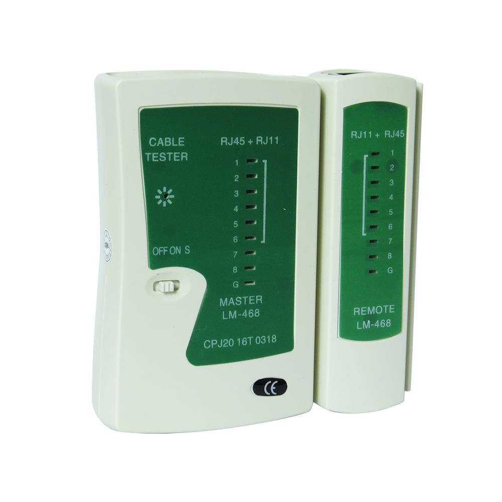 Testador de Cabos de Rede LAN RJ45 RJ11 c/ Capa Dex RJ-468 | Shopee Brasil