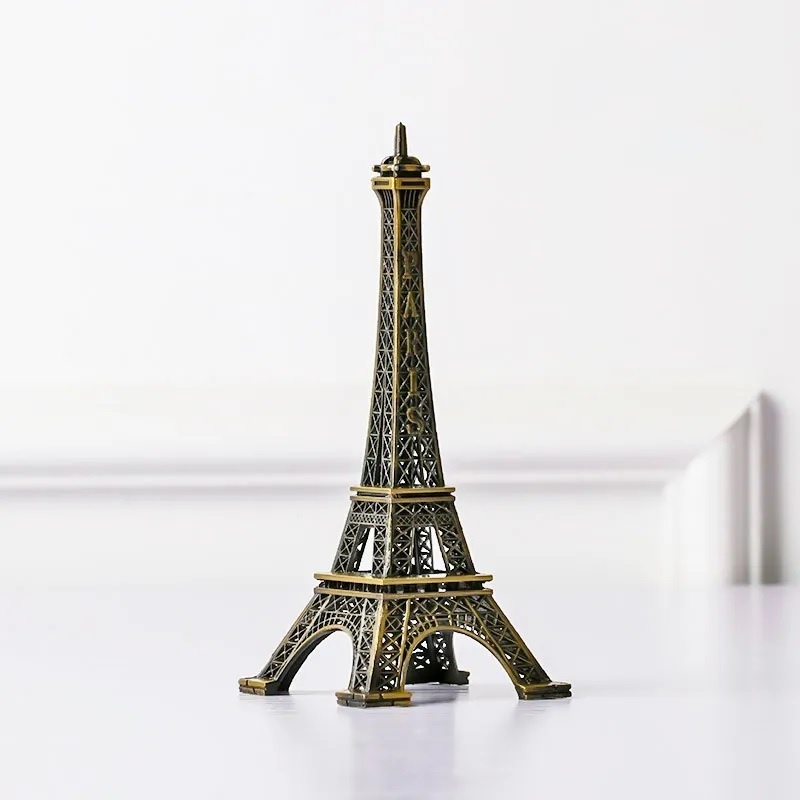 6 Pezzi Portachiavi Torre Eiffel in stile retrò in metallo