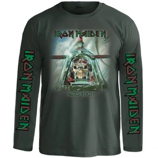 Camiseta Manga Longa Iron Maiden Aces High OFICIAL