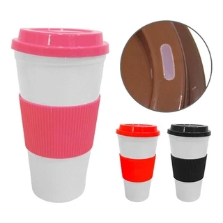 2 Copo Viagem Café Plástico C/ Tampa Bico E Suporte 600ml