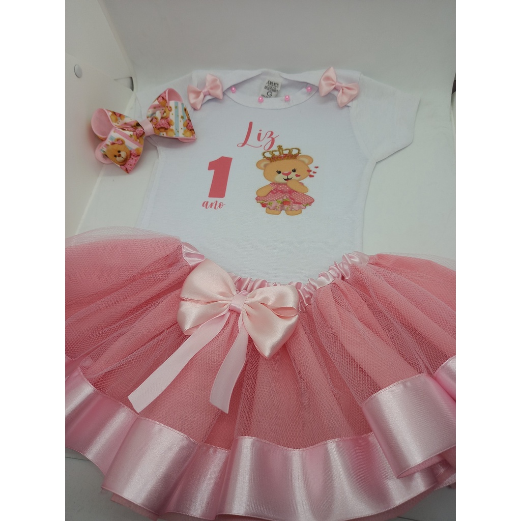 Saia tutu hot sale e body personalizado