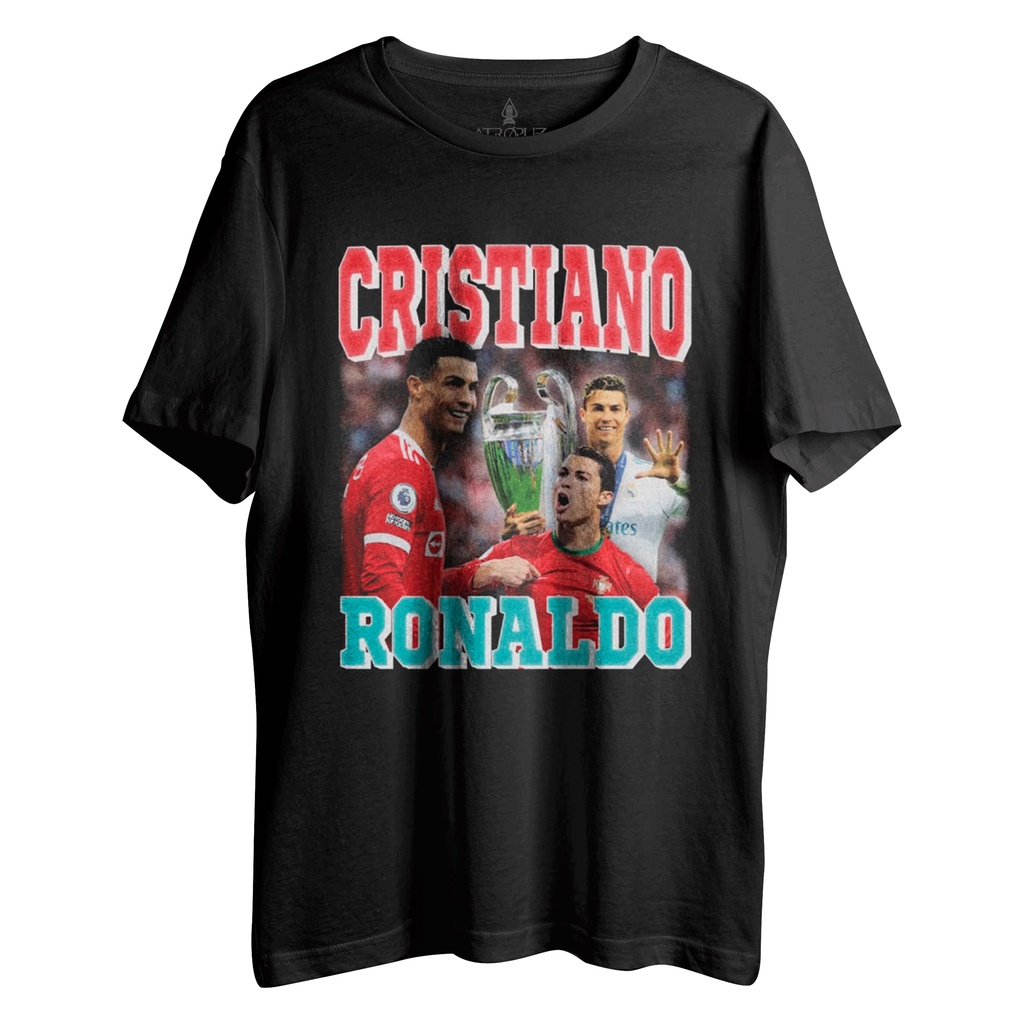 Camiseta Algodão Unissex T shirt Cristiano Ronaldo Portugal