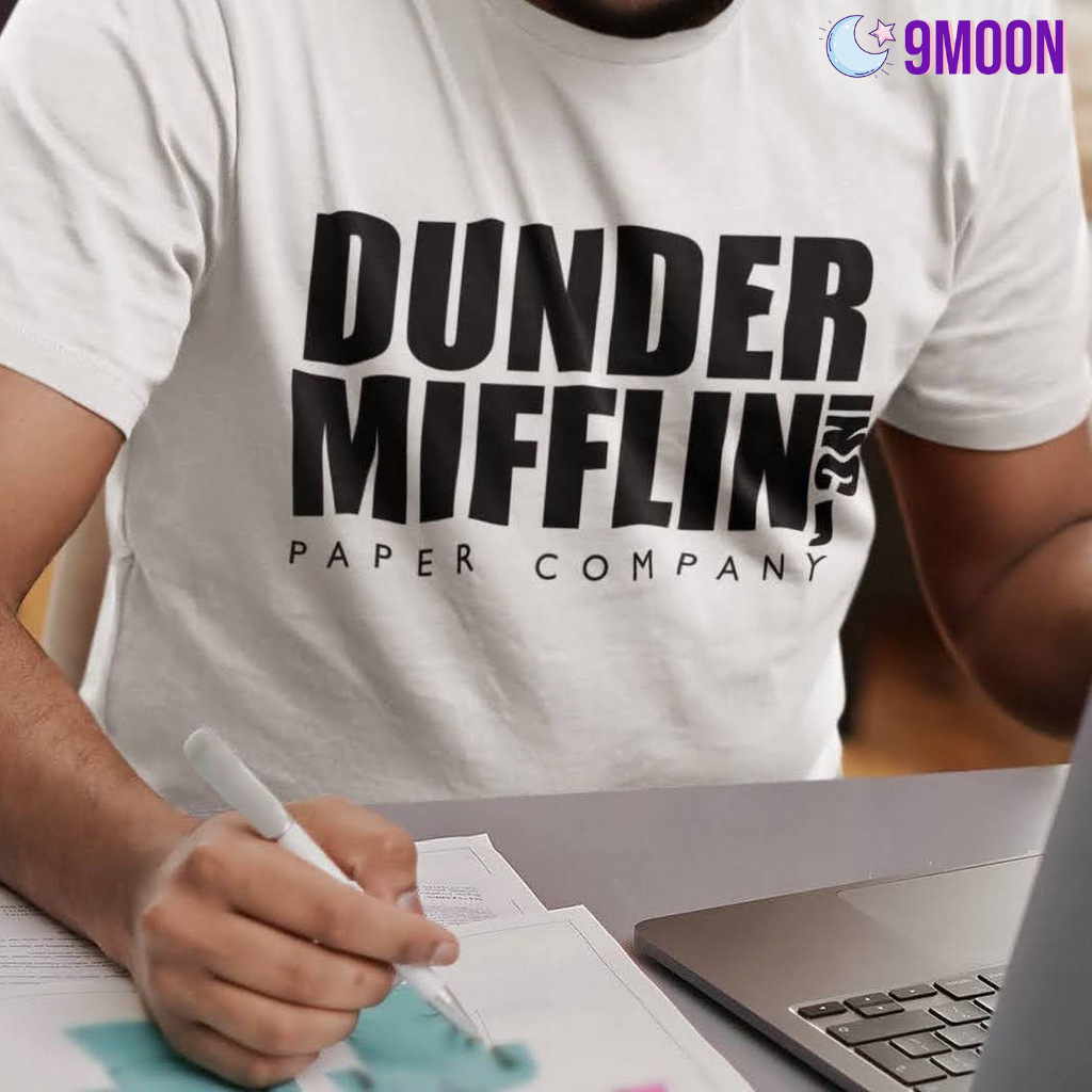 Camiseta Dunder Miflin preto The Office em promoção