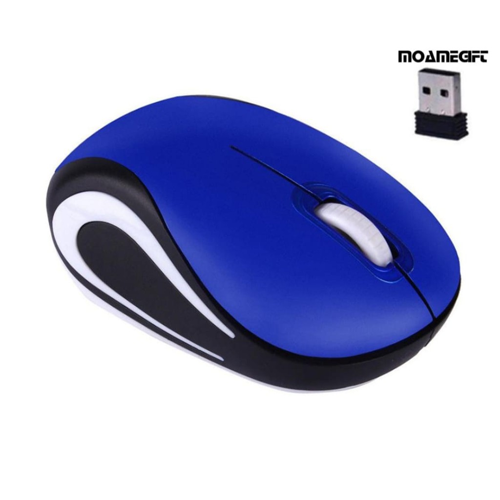 Mouse sem Fio mini 2 4GHz USB Portátil com 800/1200DPI/3Botões Azul ...