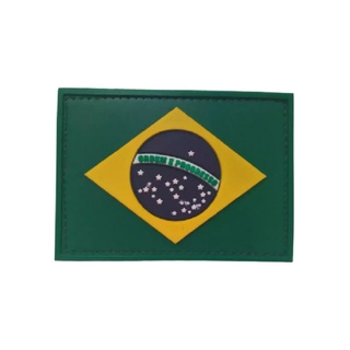 Patch Bandeira do Brasil e de Minas Gerais, Emborrachado colorida oficial