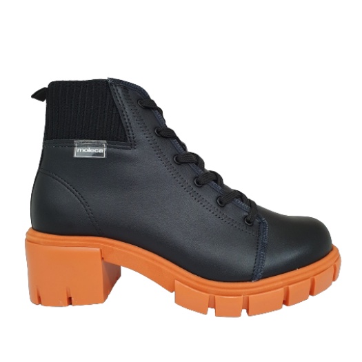 Bota feminina coturno fashion moleca