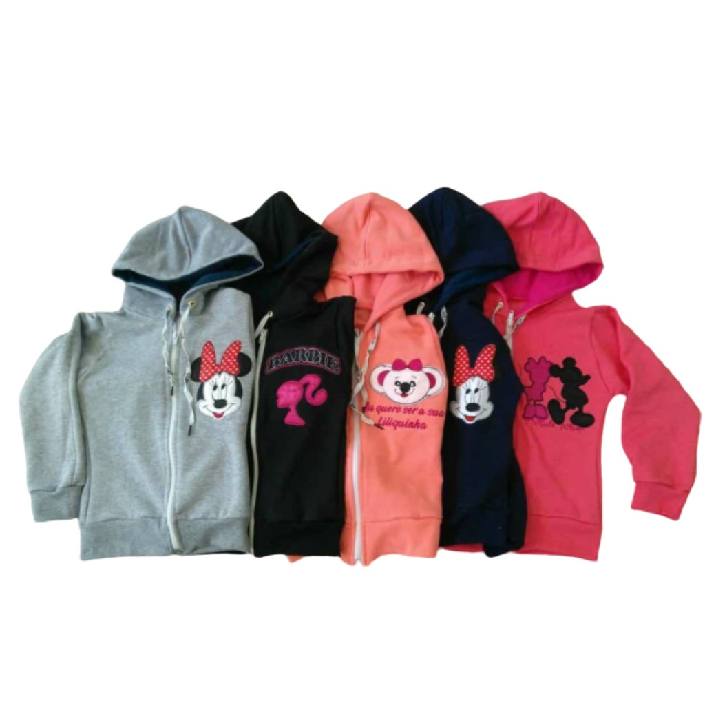 Casaco moletom hot sale infantil feminino