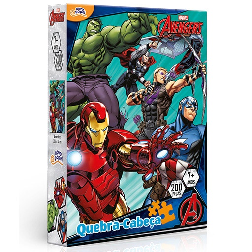 Quebra-cabeça Infantil Vingadores Marvel 150 peças Toyster - Loja Zuza  Brinquedos