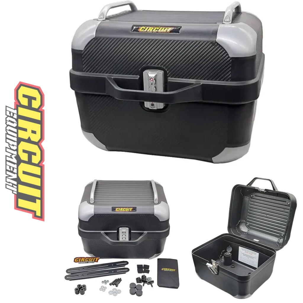 Bau Bauleto Moto Circuit Smart 28 Litros Com Carregador Usb Bauleto para motocicleta