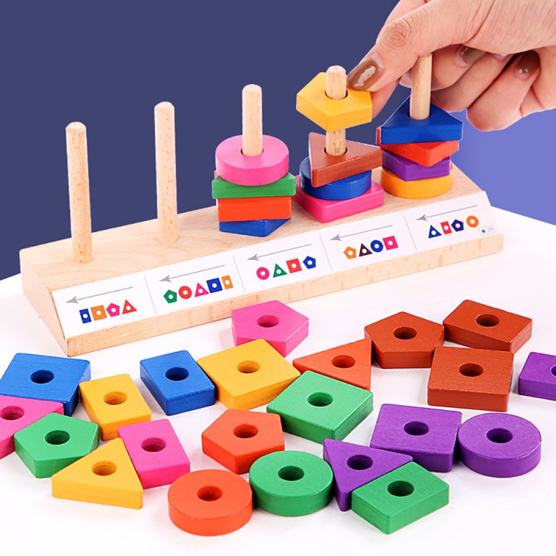 Jogo Torre Inteligente Madeira Montessori Estratégico Brinquedo Educativo  Menino Menina Equilíbrio 3 Anos