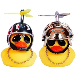 3pcs patinho Decoração de bicicletacapacete carro motocicleta pato