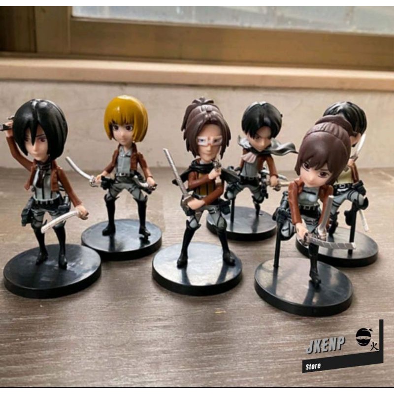 Figuras Ataque Dos Titãs Lote 05 Personagens Wave 2