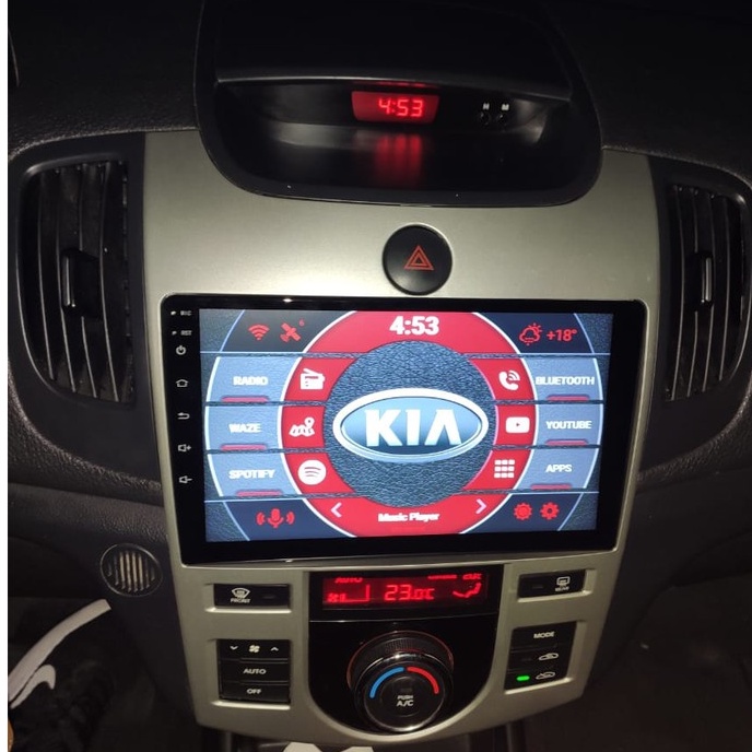 Multimídia Kia Cerato Ar Digital Android Melhor Q Wiknca + Ré