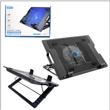 Suporte Cooler Base Para Notebook Com Led Ate 15" Knup | Shopee Brasil