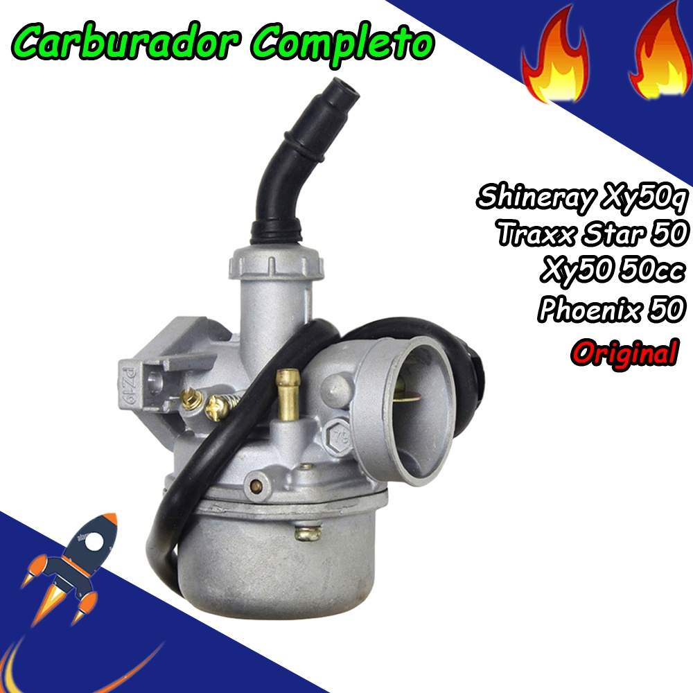 Carburador Completo Shineray Xy50q Xy50 50cc Traxx Star 50 Phoenix 50 Modelo Original