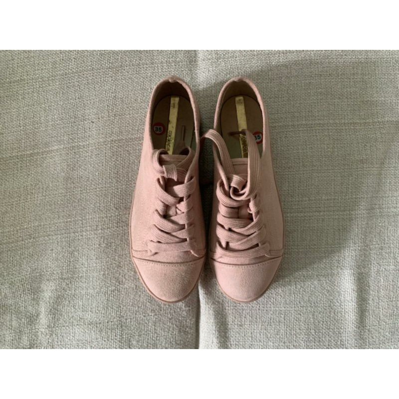 Tenis moleca shops flatform rose