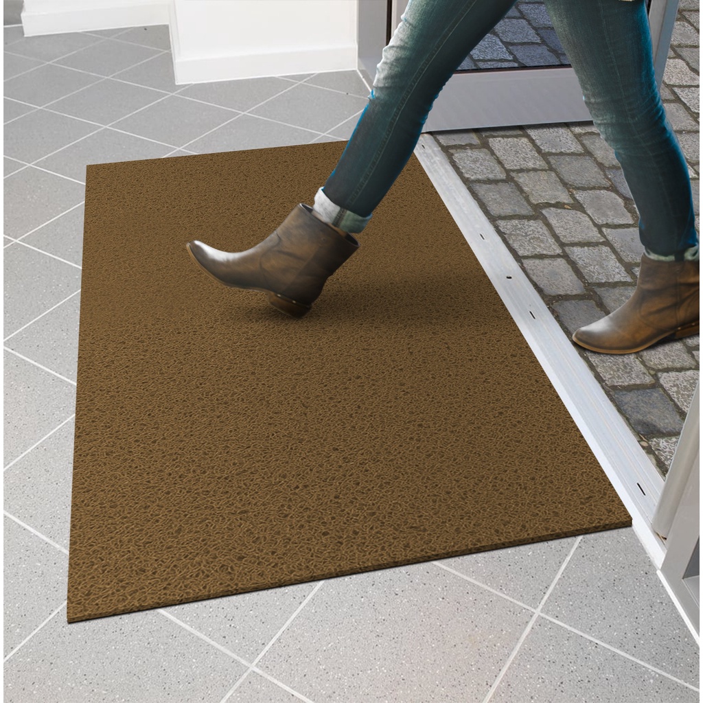 Tapete Capacho Porta De Entrada Vinil Ouro 120 X 60 CM | Shopee Brasil