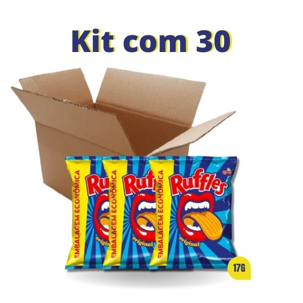 Kit com 30 Salgadinhos Batata Ruffles 17g | Shopee Brasil