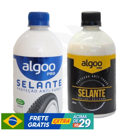 Selante Tubeless Algoo 500ml Pro Sem Camara Pneu Bike Mtb