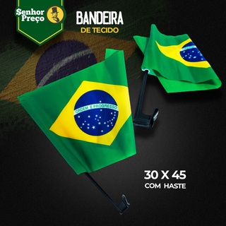 Kit 100 Haste De Plástico Para Bandeira Brasil Para Carro - Preta