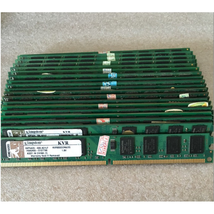 Memórias Kingston 2gb Ddr2 Dimm Pc2-5300 667 - 1 Pente 2gb