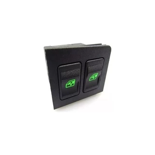 Botão Do Vidro Dianteiro Esquerdo Fiat Uno Fiorino 1984 a 2004 (led Verde) / FT0126VD