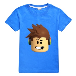 Roblox Camiseta de manga curta Meninos Crianças Camisa de Verão Tee Shirt  Equipe Pescoço Roupas Top Para Idade 5-12 Anos