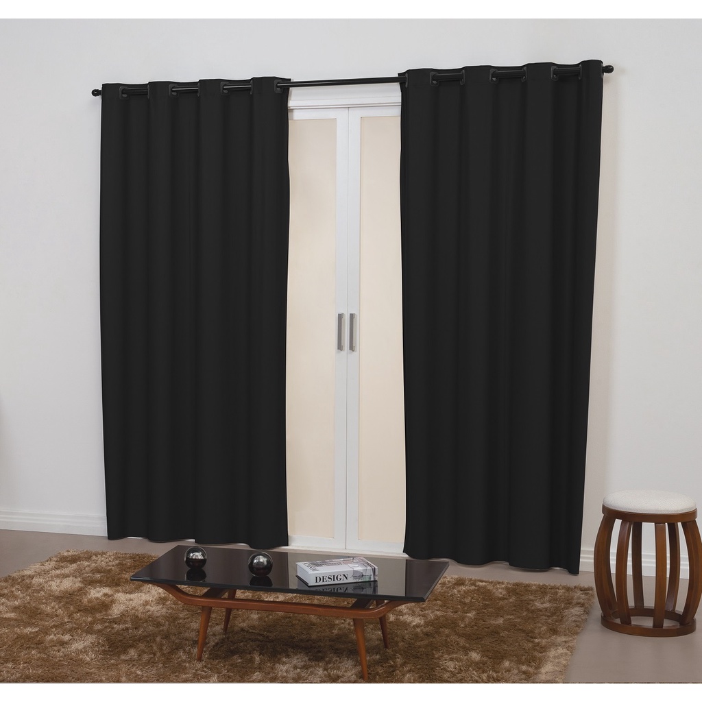Cortina Blackout 2,80 m x 2,30 PVC corta 100 % a luz 2,80 m x 2,30 m ...